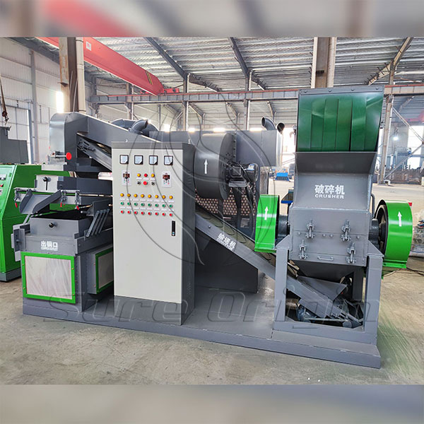 600-type dry small copper cable wire recycling machine and electric motor rotor crusher to be shipped to Shandong.